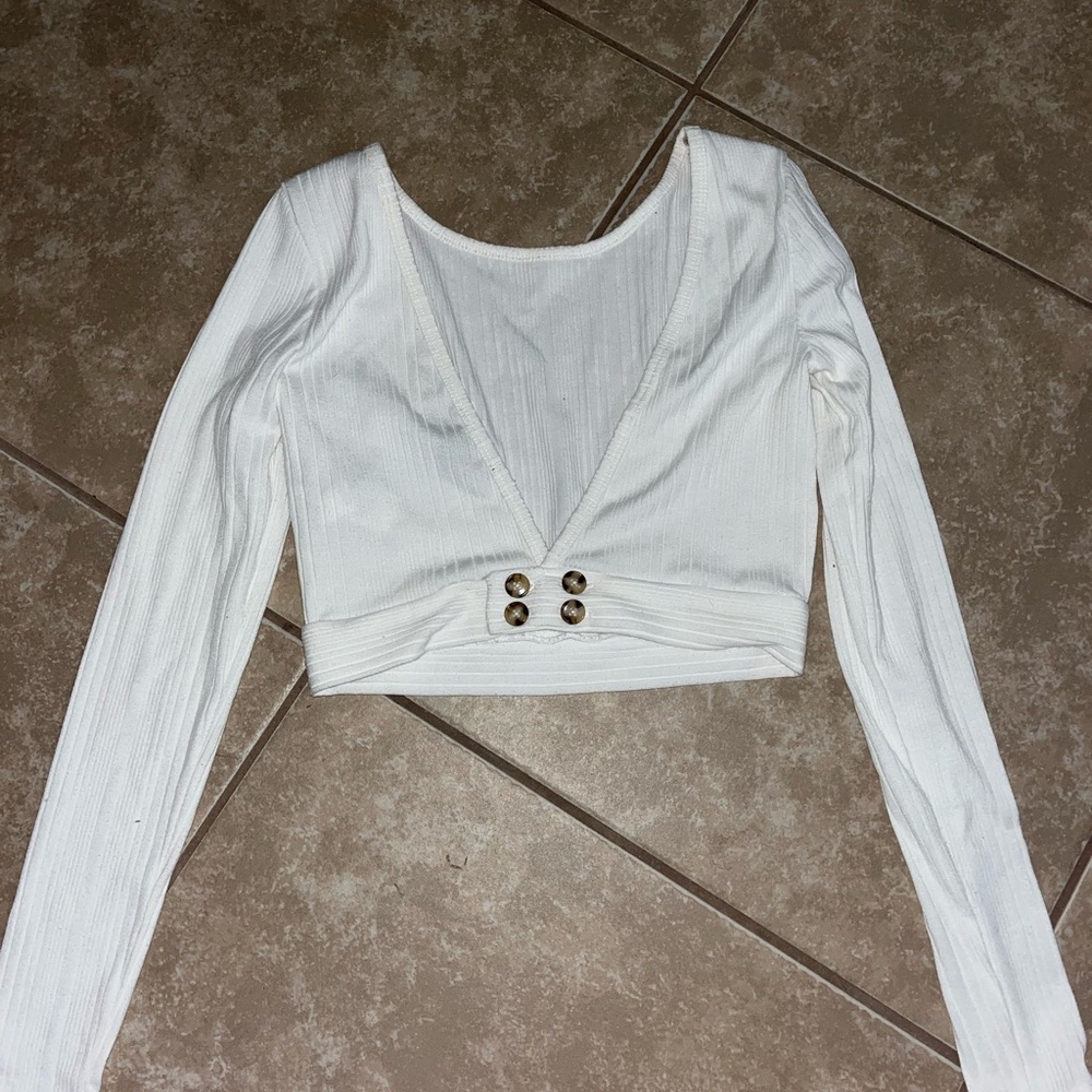 Forever 21 long sleeve crop top